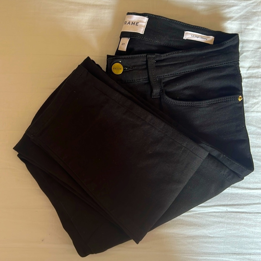 Frame le high skinny jeans in size 27